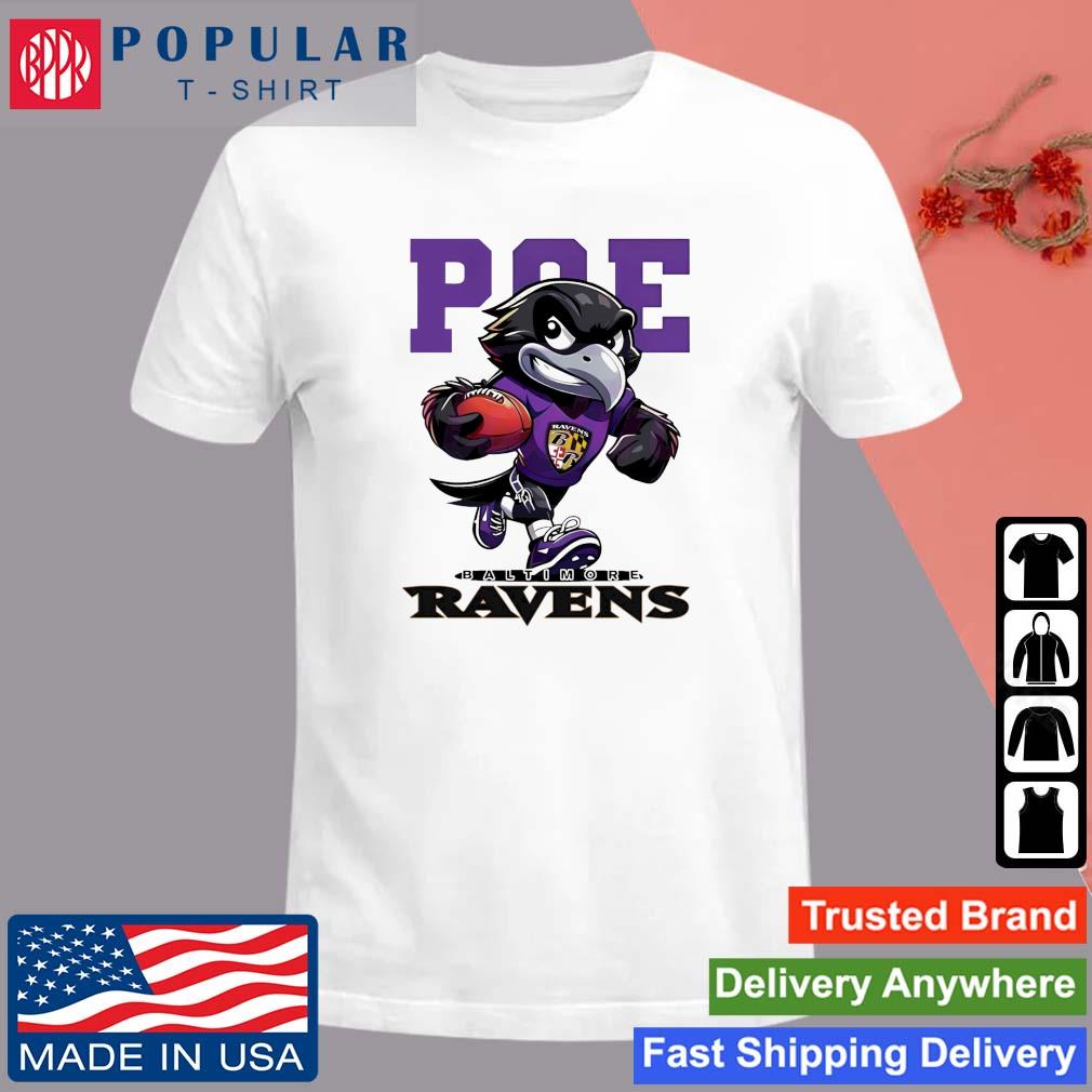 Official Poe Mascot Baltimore Ravens 2024 T-shirt
