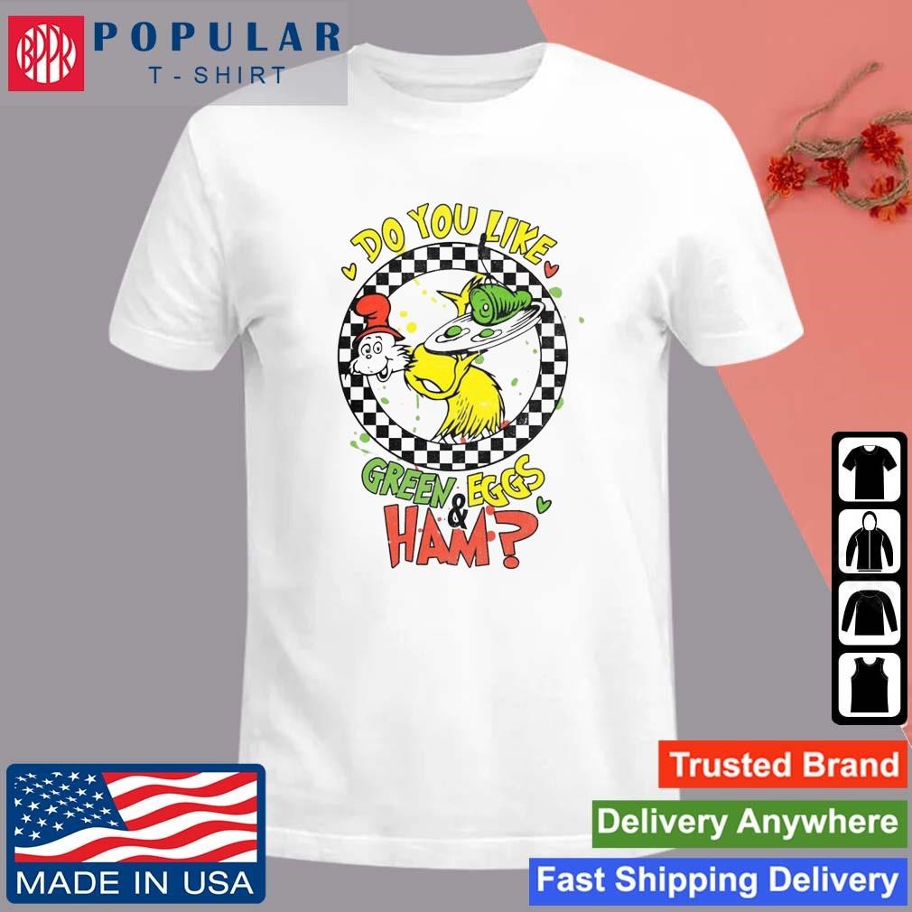Dr Seuss Green Eggs And Ham Cat In The Hat Shirt