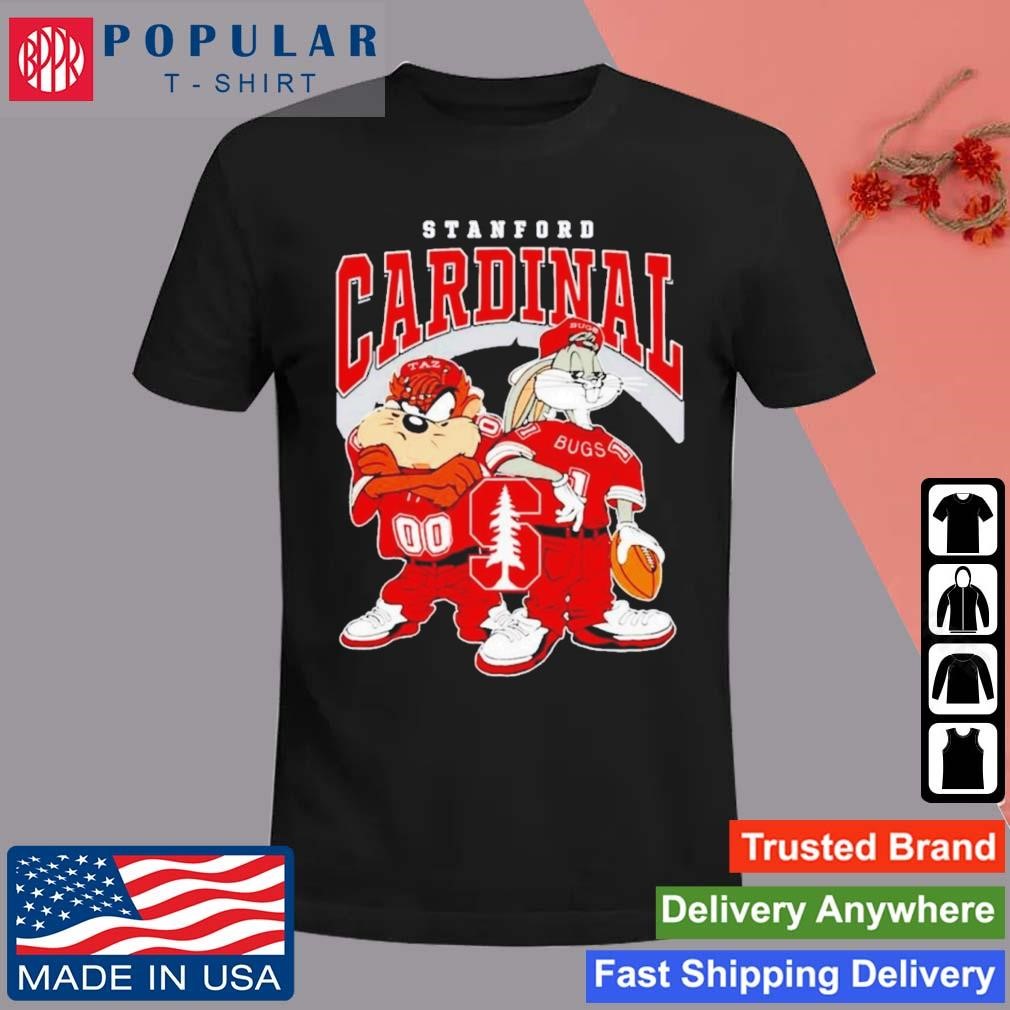 Looney Tunes Bugs Bunny And Taz Stanford Cardinal Football 2024 Shirt